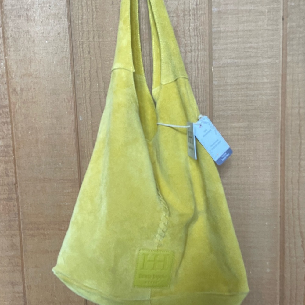 Haute Hippie Suede Hobo bag *NWT* color Chartreuse